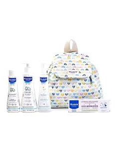 MUSTELA MOCHILA LITTLEMOMENTS RAYAS