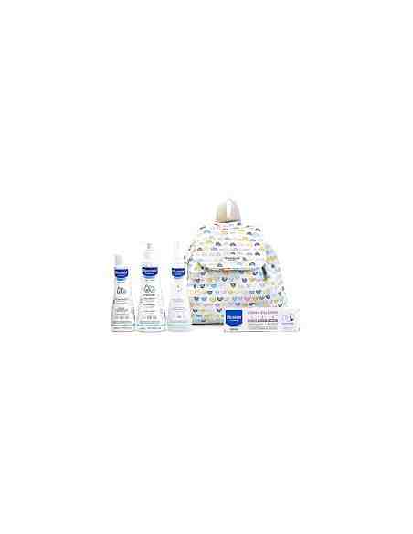 MUSTELA MOCHILA LITTLEMOMENTS RAYAS