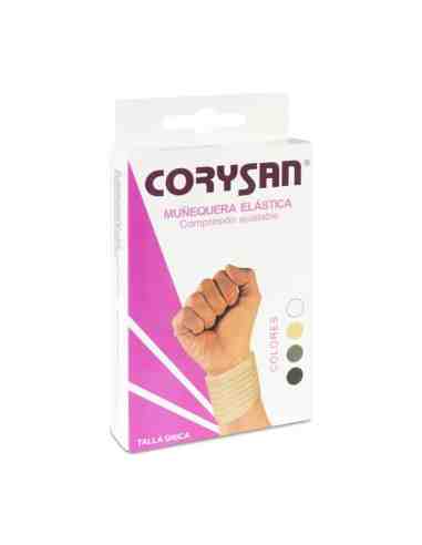 MUÑEQUERA CORYSAN VELCRO 1 UNIDAD COLOR NEGRO
