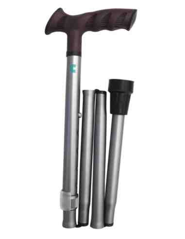 BASTON MULETILLA PLEGABLE EXTENSIBLE ALUMINIO AC