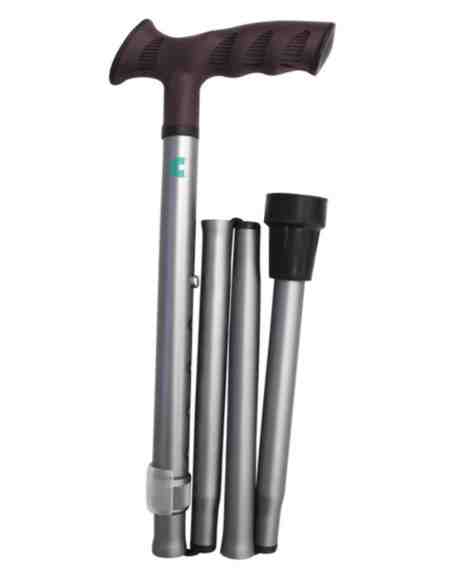 BASTON MULETILLA PLEGABLE EXTENSIBLE ALUMINIO AC
