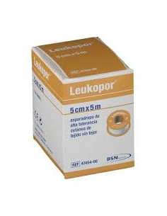 ESPARADRAPO HIPOALERGICO LEUKOPOR 5X5