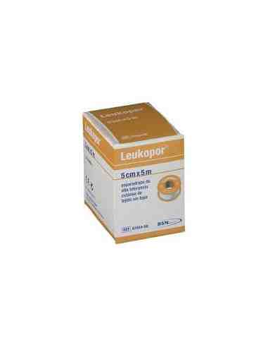 ESPARADRAPO HIPOALERGICO LEUKOPOR 5X5