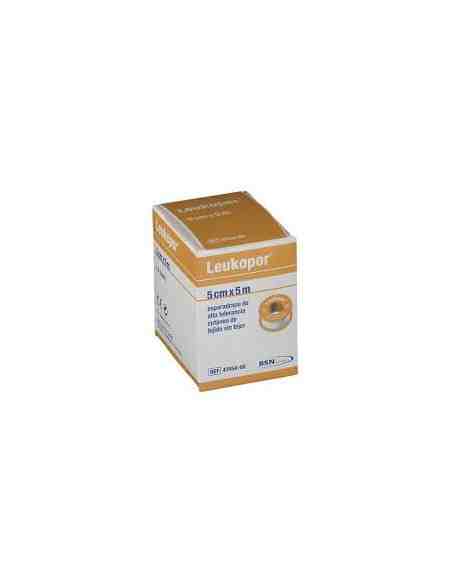 ESPARADRAPO HIPOALERGICO LEUKOPOR 5X5