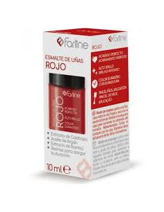 FARLINE ESMALTE DE UÑAS 1 ENVASE 10 ml COLOR ROJO