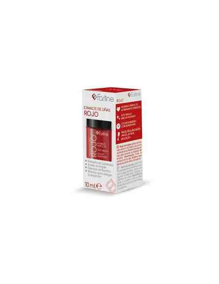 FARLINE ESMALTE DE UÑAS 1 ENVASE 10 ml COLOR ROJO