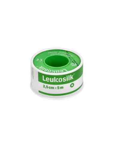 ESPARADRAPO HIPOALERGICO LEUKOSILK 1 UNIDAD 5 M X 2,5 CM