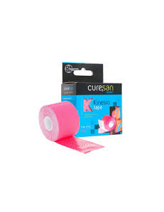 CURESAN VENDA ADHESIVA ELÁSTICA 1 UNIDAD 5 M X 5 CM COLOR ROSA