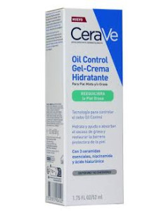 CERAVE OIL CONTROL GEL CREMA HIDRATANTE 1 ENVASE 52 ML DOSIFICACOR