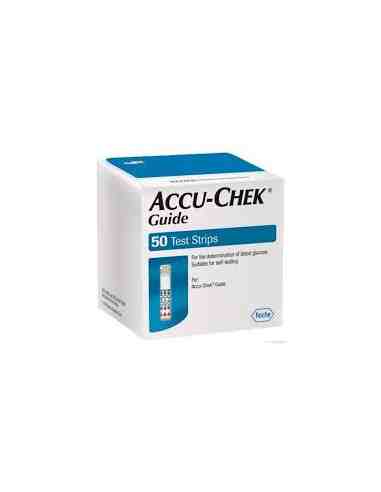 TIRAS REACTIVAS GLUCEMIA ACCU-CHEK GUIDE 50 TIRA