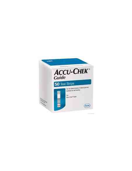 TIRAS REACTIVAS GLUCEMIA ACCU-CHEK GUIDE 50 TIRA