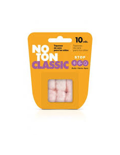 TAPONES OIDOS NOTON CERA ALGODON 10 U CAJITA DE