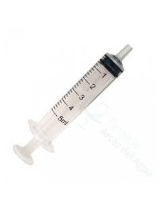 JERINGA APIROGENA DE 3 CUERPOS APOSAN BOTIQUIN 100 UNIDADES 5 ML