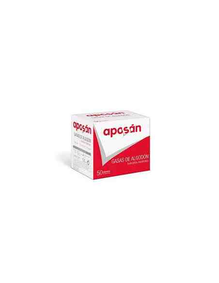 GASA ESTERIL ALGODON HIDROFILO COMPRESAS APOSAN 10 SOBRES 5 UNIDADES