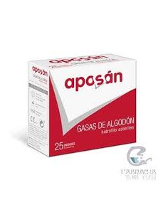 GASA ESTERIL ALGODON HIDROFILO COMPRESAS APOSAN 20 SOBRES 5 UNIDADES