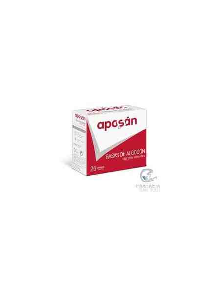 GASA ESTERIL ALGODON HIDROFILO COMPRESAS APOSAN 20 SOBRES 5 UNIDADES