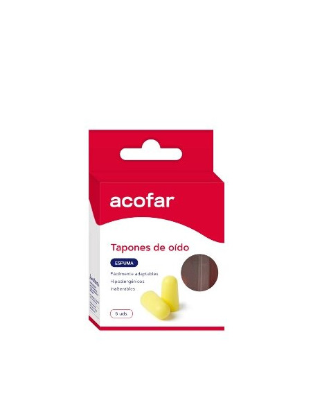 TAPONES OIDOS ACOFARMA ESPUMA 6 U