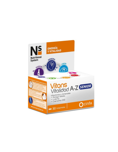 NS VITANS VITALIDAD A-Z SENIOR 30 COMPRIMIDOS