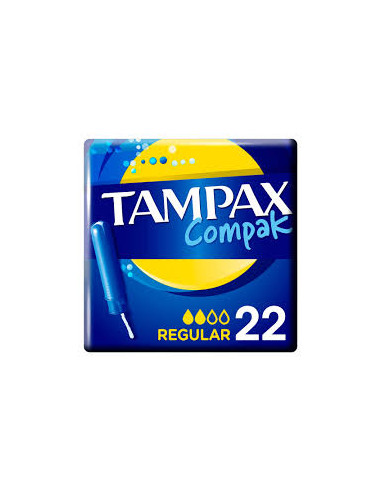 TAMPAX COMPAK REGULAR 22 UNIDA