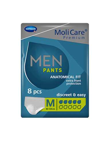 MOLICARE PR MEN PANTS 5GOTAS TALLA M 8PZ