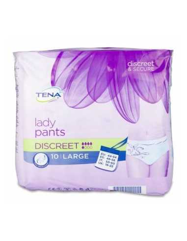 TENA LADY PANTS DISCRET T.GDE 10U