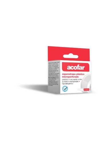 ESPARADRAPO ACOFAR MICROPERFORADO PLASTICO BLANC