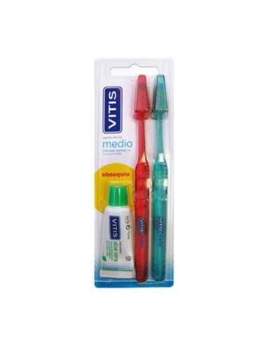 CEPILLO DENTAL ADULTO VITIS COMPACT MEDIO