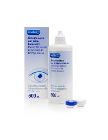 ALVITA SOLUCION UNICA CON ACIDO HIALURONICO 500