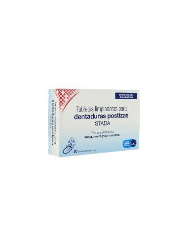 TABLETAS LIMPIADORAS PARA DENTADURAS POSTIZAS 30