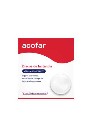 ACOFAR DISCOS SUPER ABSORBENTES DE LACTANCIA 36 UNIDADES