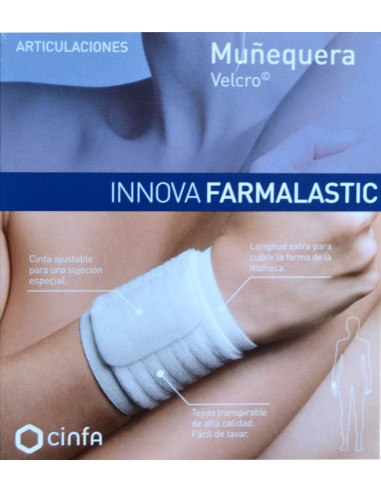 MUÑEQUERA FARMALASTIC INNOVA VELCRO BEIGE T- PEQ