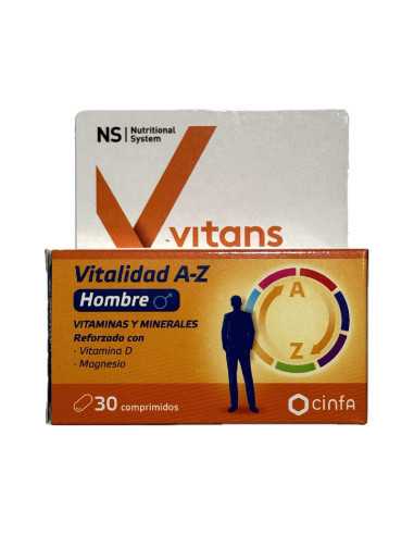 NS VITANS VITALIDAD A-Z HOMBRE 30 COMPRIMIDOS