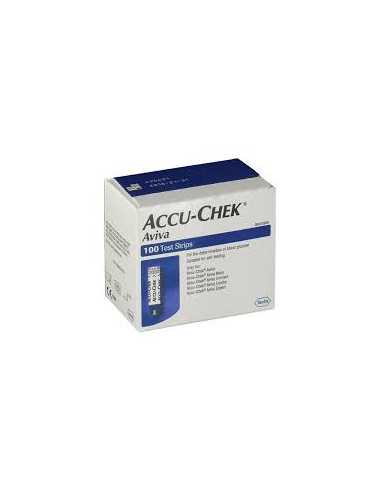 ACCU CHEK AVIVA TIRAS REAC GLUCOSA 100U