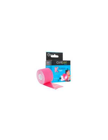 CURESAN VENDA ADHESIVA ELÁSTICA 1 UNIDAD 5 M X 5 CM COLOR ROSA