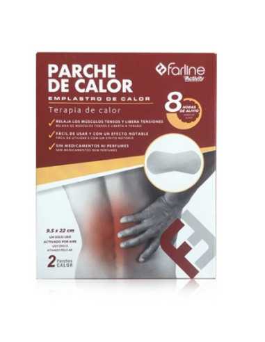FARLINE ACTIVITY PARCHES DE CALOR LUMBAR 2 UNIDADES 22 CM X 9,5 CM