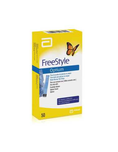 TIRAS FREESTYLE OPTIUM 50 U GLUCEMIA