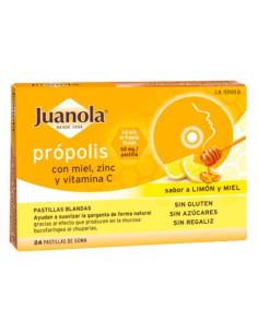 JUANOLA PROPOLIS MIEL-LIMON- VIT C 24U