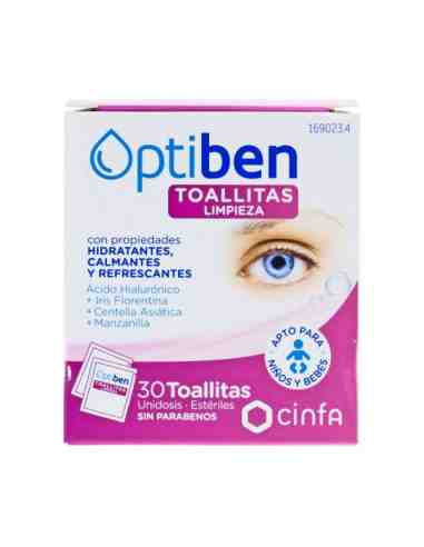 TOALLITA OPTIBEN  CON LOCION LIMPIADORA  3