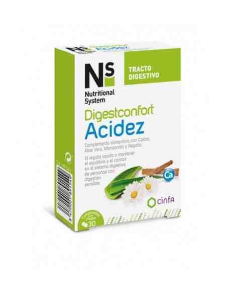 NS DIGESTCONFORT ACIDEZ 30 COMPRIMIDOS PARA CHUP