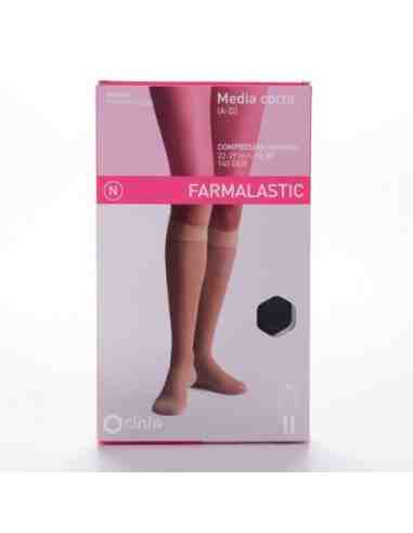 MEDIA CORTA (A-D) COMP NORMAL FARMALASTIC NEGRA