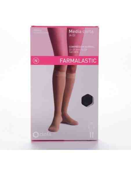 MEDIA CORTA (A-D) COMP NORMAL FARMALASTIC NEGRA
