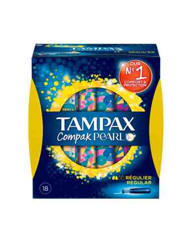 TAMPAX COMPAK PEARL SUPER TAMPON  REG.