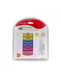 ACOFAR PASTILLERO SEMANAL CON CORTADOR