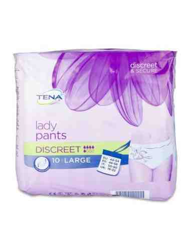 TENA LADY PANTS SILHOUETTE DISCRET T.GDE 10U