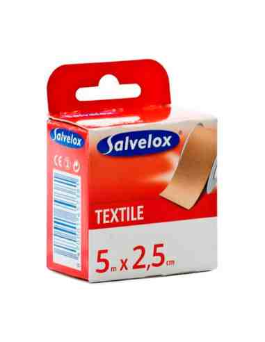 ESPARADRAPO SALVELOX TEXTIL BLANCO 5 X 2,5