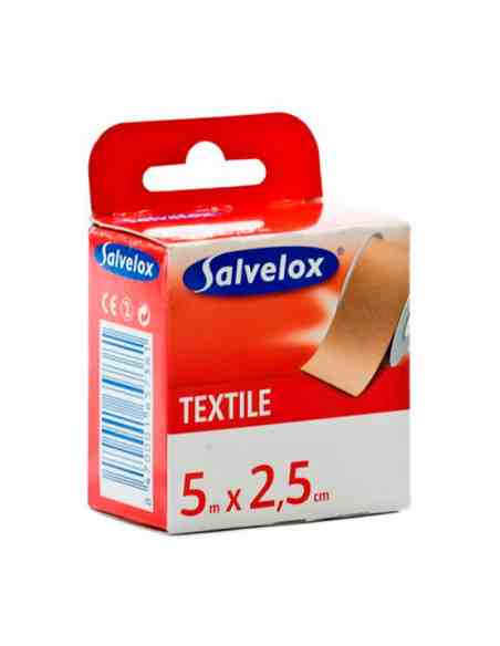 ESPARADRAPO SALVELOX TEXTIL BLANCO 5 X 2,5