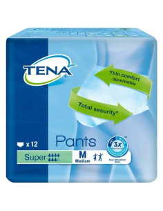 TENA PANTS SUPER MEDIANO 12 UND