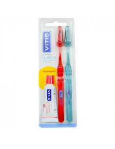 CEPILLO DENTAL ADULTO VITIS MEDIO DUPLO 2