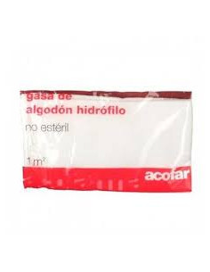 GASA ALGODON HIDROFILO NO ESTERIL ACOFARMA 1 M2