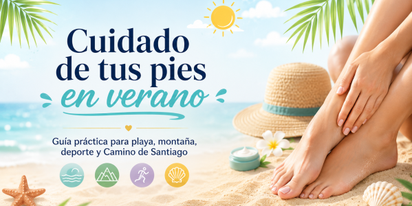 Cuidado de los pies en verano: guía práctica para la playa, la montaña, el deporte y el Camino de Santiago